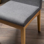 Chaise de salle à manger en tissu du milieu du siècle