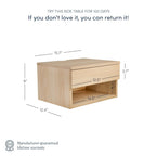 Table de chevet flottante moderne