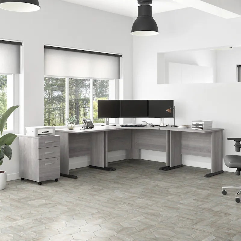 Bureau d'angle informatique 48W
