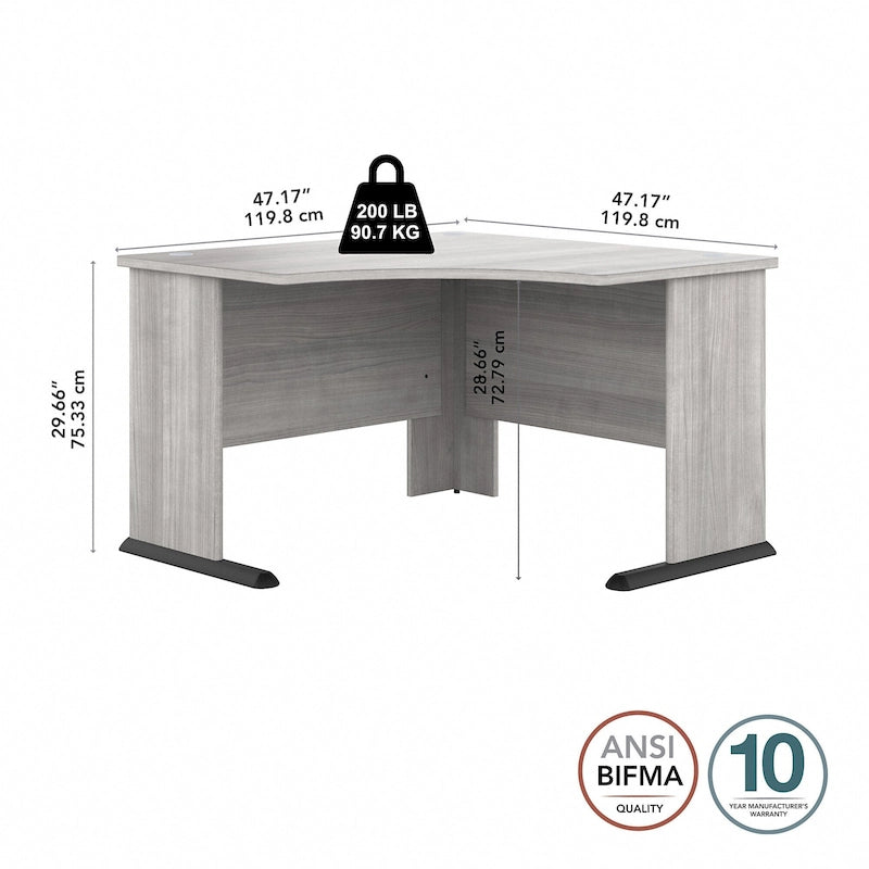 Bureau d'angle informatique 48W