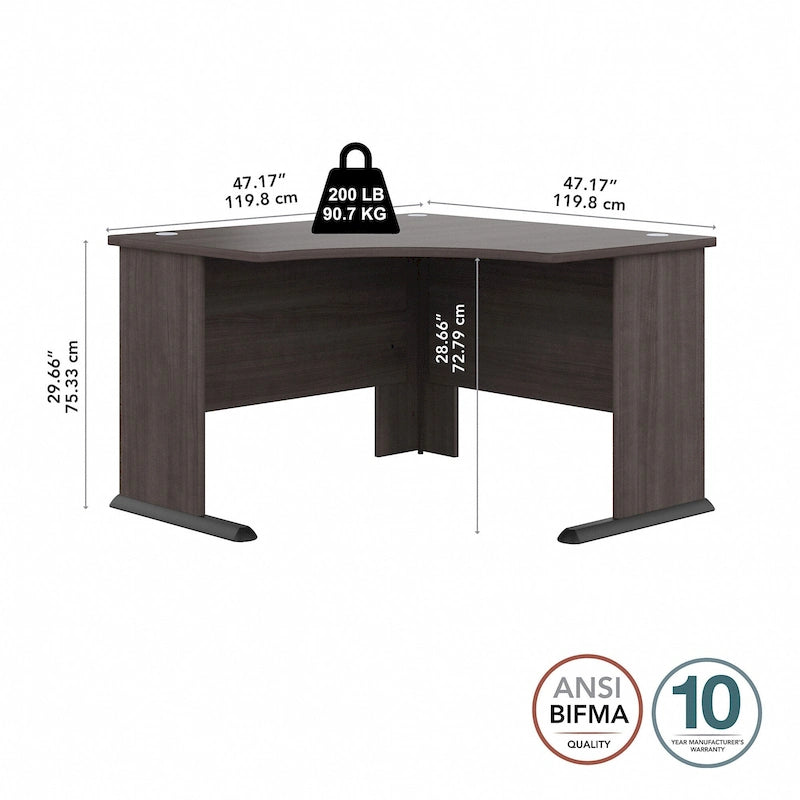 Bureau d'angle informatique 48W