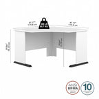 Bureau d'angle informatique 48W