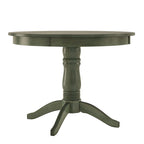 Table à manger ronde à pied central