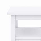 Table d'appoint en bois massif de 14 pouces de large