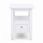 Table d'appoint en bois massif de 14 pouces de large