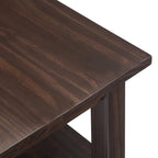 Table d'appoint en bois massif de 14 pouces de large