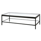 Table basse en métal et verre