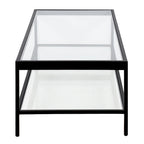 Table basse en métal et verre