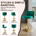 Tabouret de bar en velours