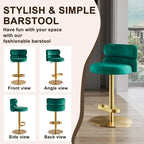 Tabouret de bar en velours