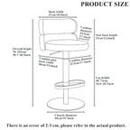 Tabouret de bar en velours
