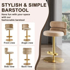 Tabouret de bar en velours