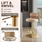 Tabouret de bar en velours