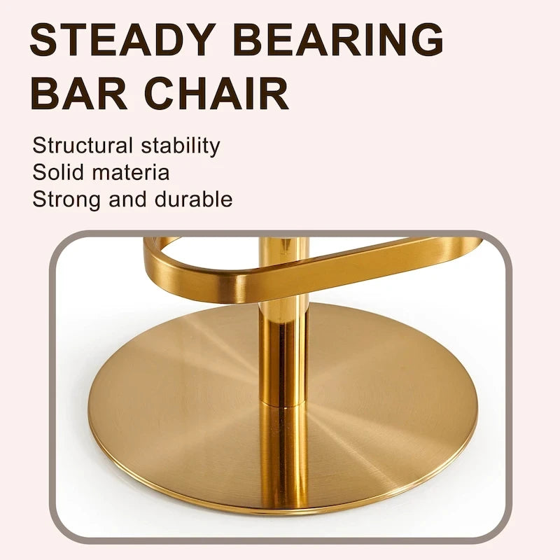 Tabouret de bar en velours
