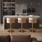 Tabouret de bar en velours