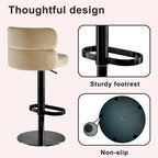 Tabouret de bar en velours
