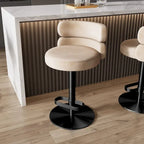 Tabouret de bar en velours