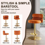 Tabouret de bar en velours