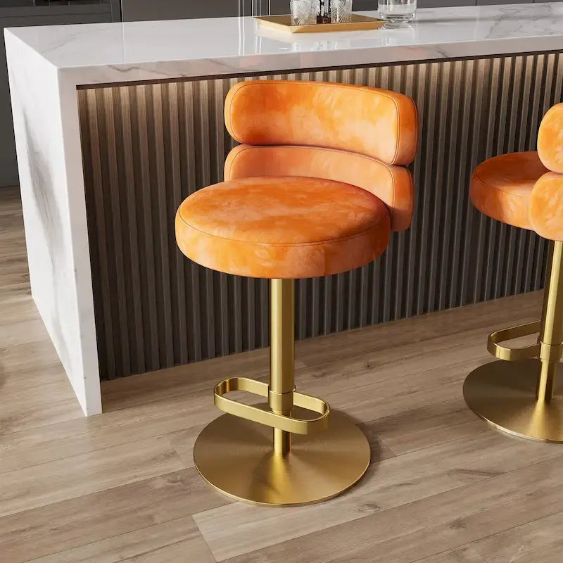 Tabouret de bar en velours