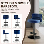 Tabouret de bar en velours