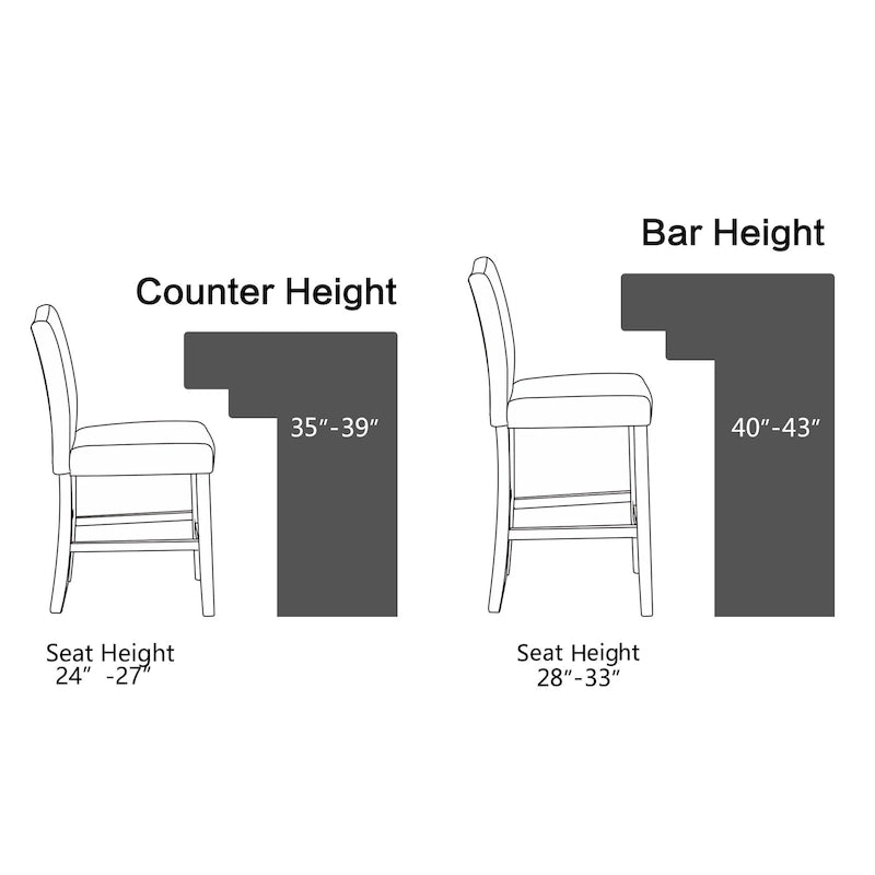 Tabourets de bar hauteur comptoir, lot de 2, hauteur d'assise 66 cm, avec dossier