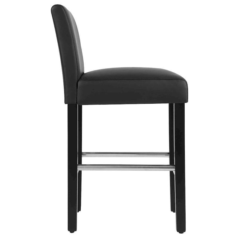 Tabourets de bar hauteur comptoir, lot de 2, hauteur d'assise 66 cm, avec dossier