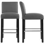 Tabourets de bar hauteur comptoir, lot de 2, hauteur d'assise 66 cm, avec dossier