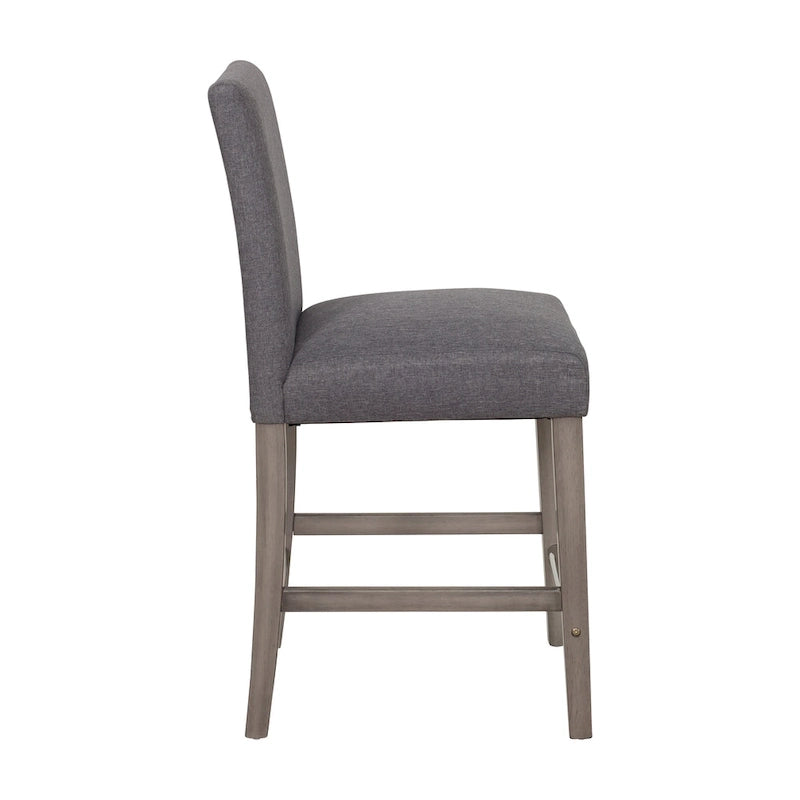 Tabouret de bar rembourré hauteur comptoir 63,5 cm