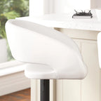 Tabouret de bar pivotant moderne réglable en hauteur avec repose-pieds