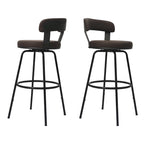 Tabourets de bar industriels pivotants en métal hauteur comptoir