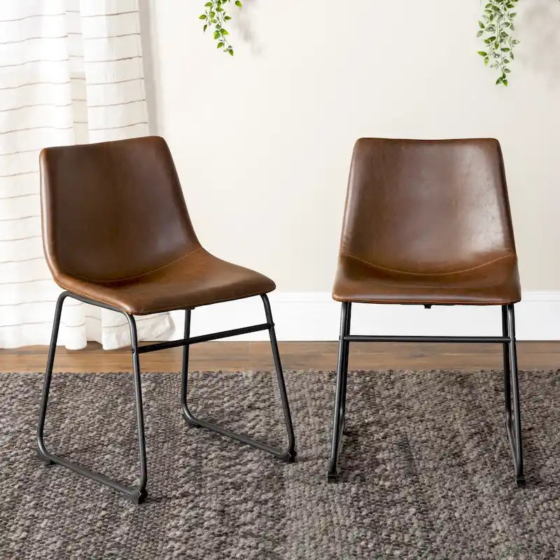 Chaise de salle à manger en similicuir