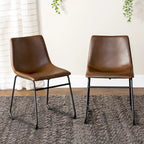 Chaise de salle à manger en similicuir