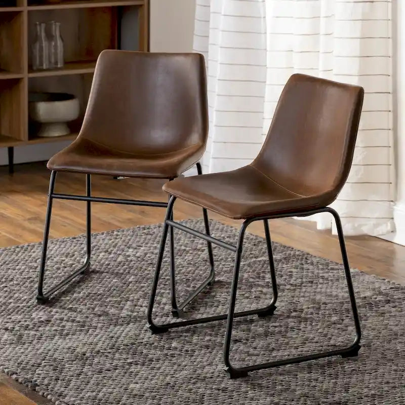 Chaise de salle à manger en similicuir