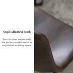 Chaise de salle à manger en similicuir