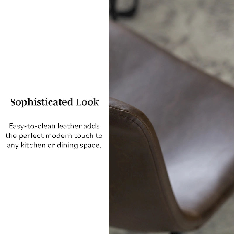 Chaise de salle à manger en similicuir