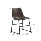 Chaise de salle à manger en similicuir