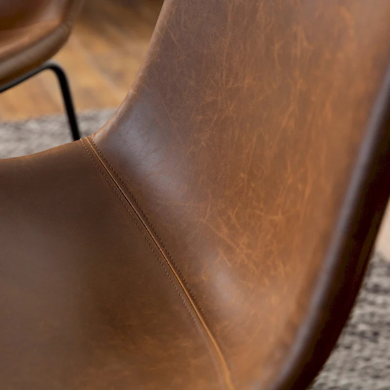 Chaise de salle à manger en similicuir
