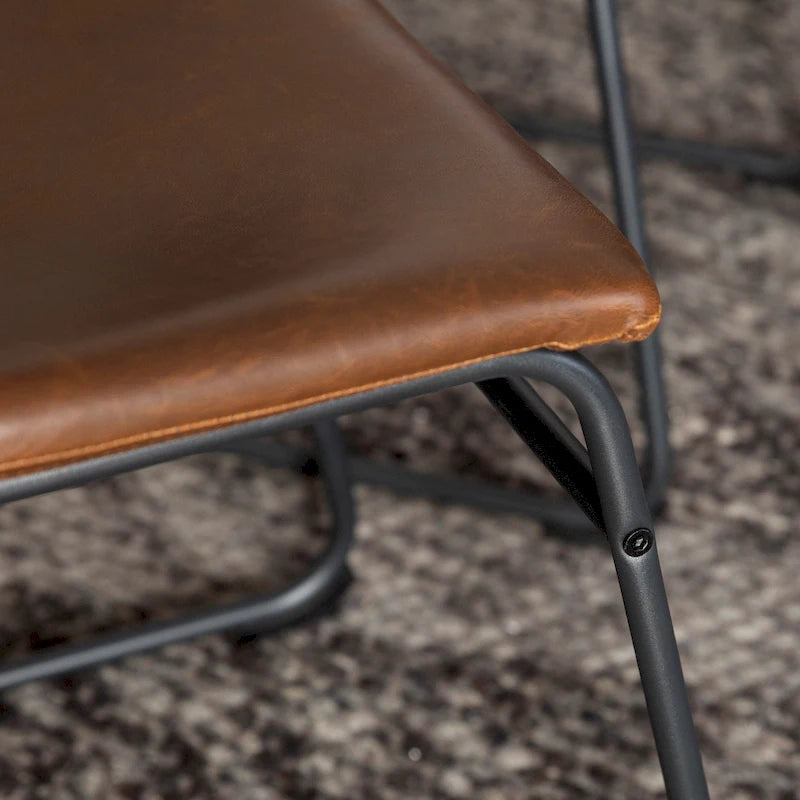 Chaise de salle à manger en similicuir