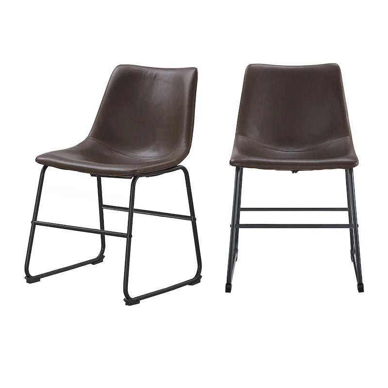 Chaise de salle à manger en similicuir