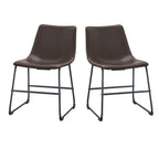 Chaise de salle à manger en similicuir