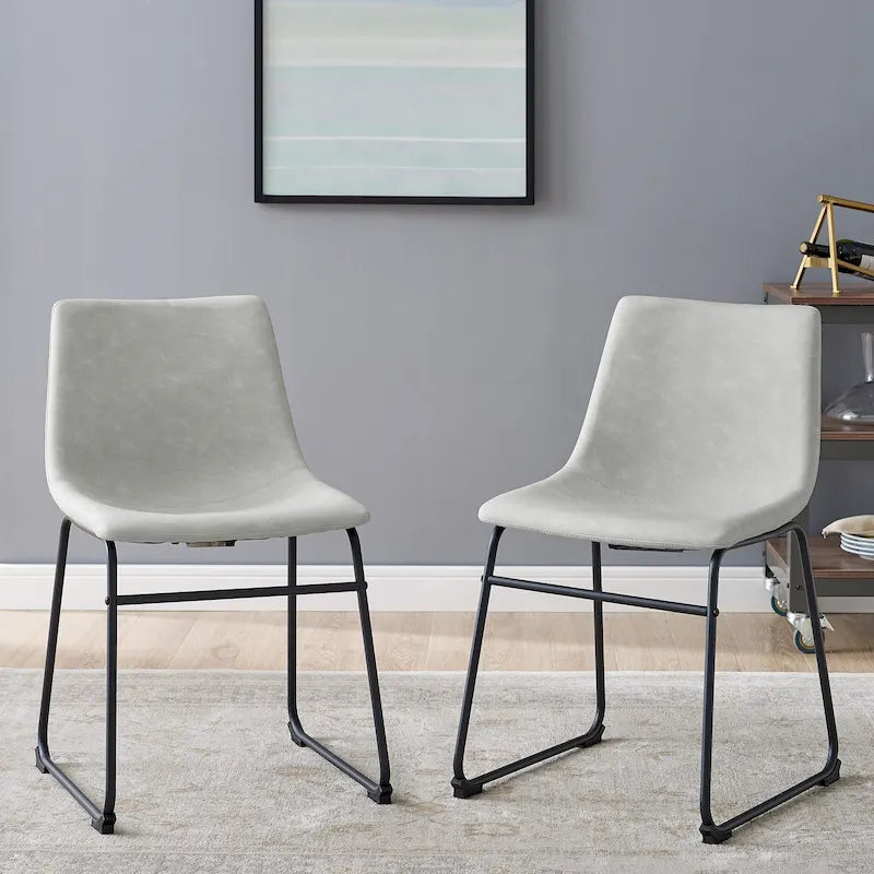 Chaise de salle à manger en similicuir