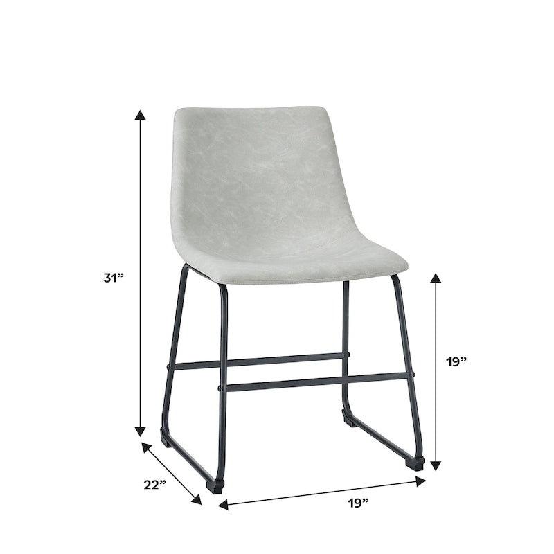Chaise de salle à manger en similicuir