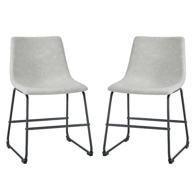Chaise de salle à manger en similicuir
