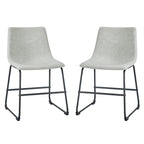 Chaise de salle à manger en similicuir