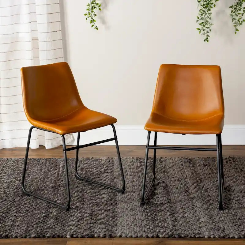 Chaise de salle à manger en similicuir