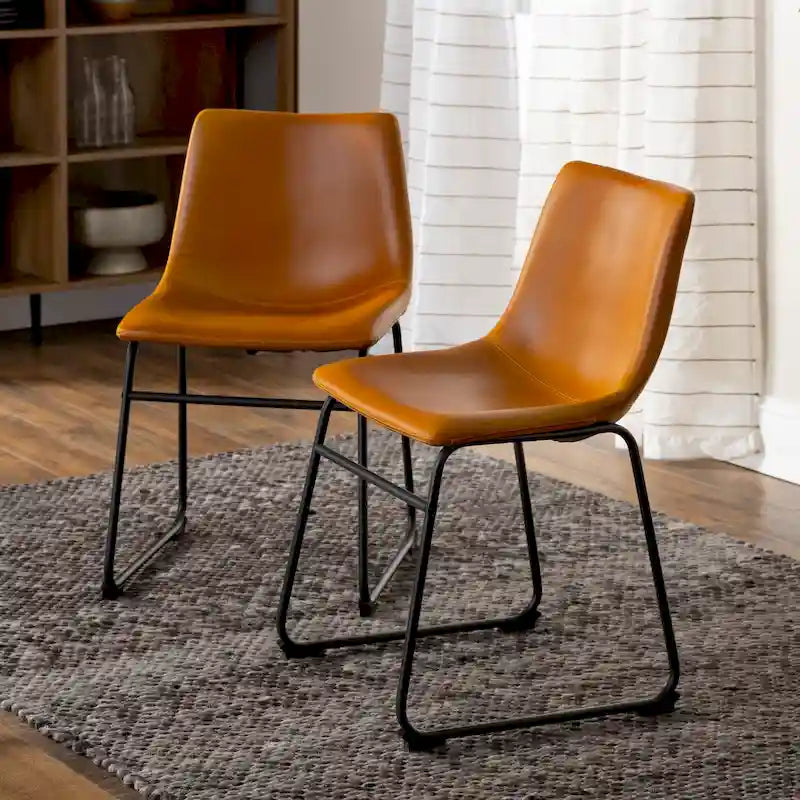 Chaise de salle à manger en similicuir