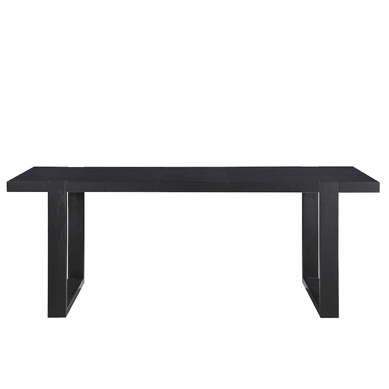 Table de salle à manger à hauteur de comptoir moderne en charbon de bois
