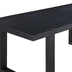 Table de salle à manger à hauteur de comptoir moderne en charbon de bois