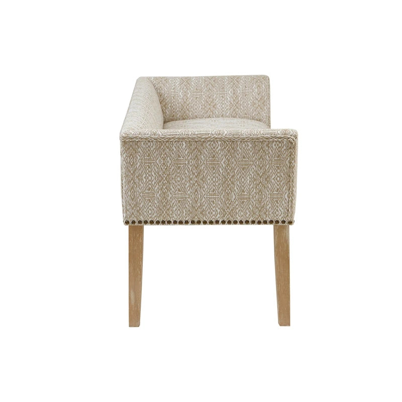 Banc rembourré de 49,5 po