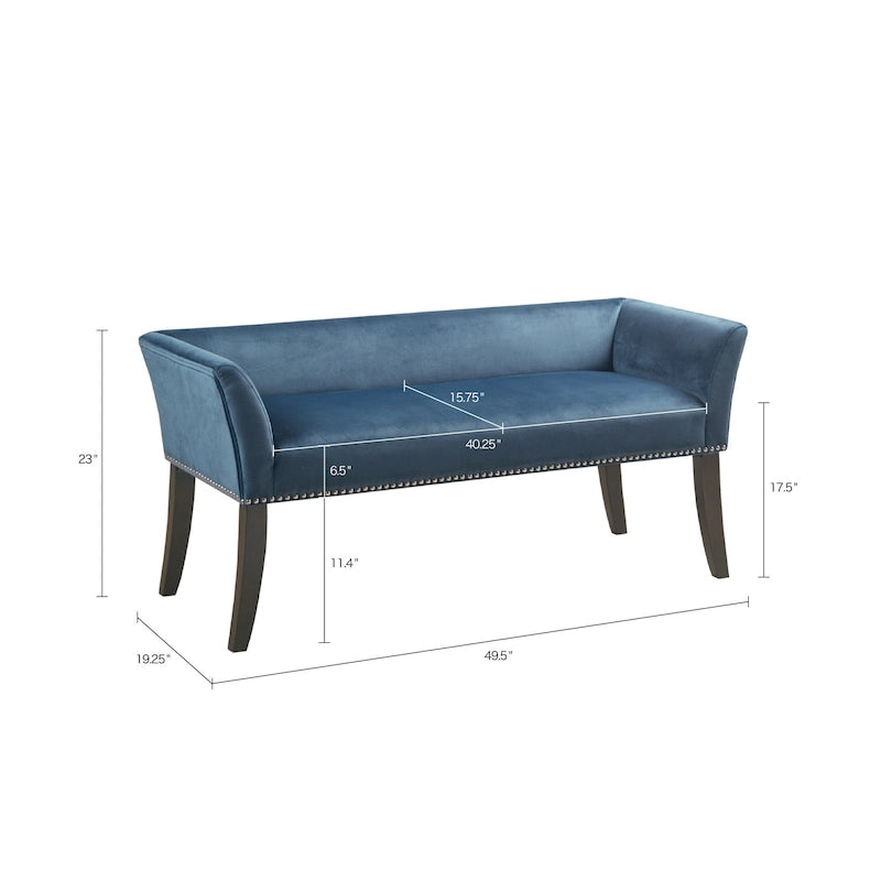 Banc rembourré de 49,5 po